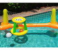 Inflatable Pool Volleyball Set and Pool Basketball Hoop K723