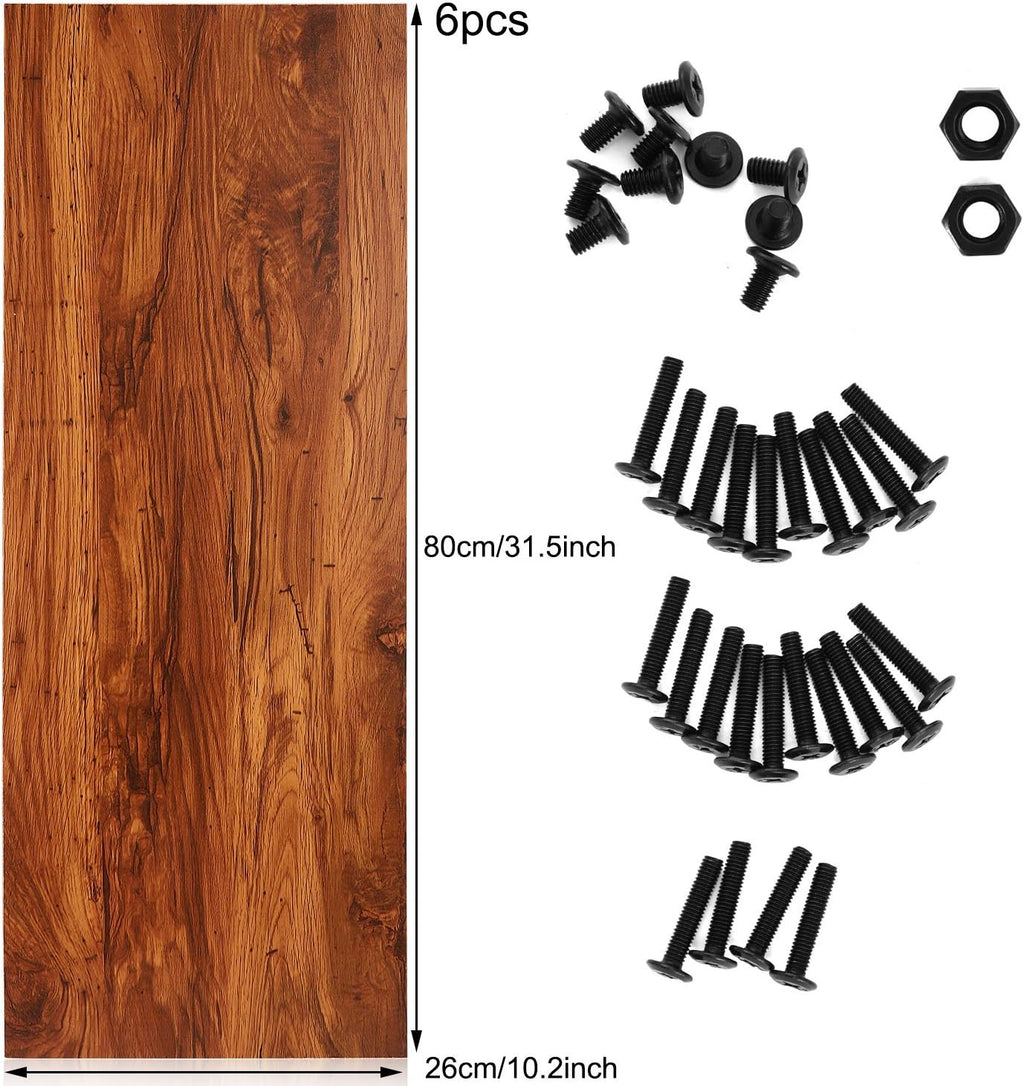 5-Tier Rustic Wood Bookcase P500599