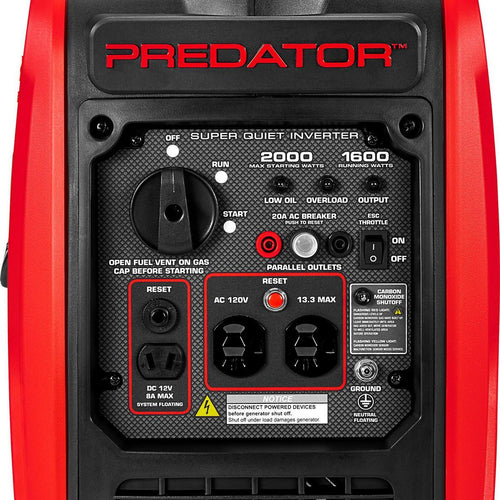 2000 Watt Super Quiet Inverter Generator J7263