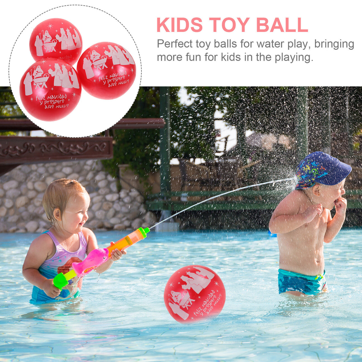 3 Pcs Thicken Rubber Bouncy Jumping Balls K465