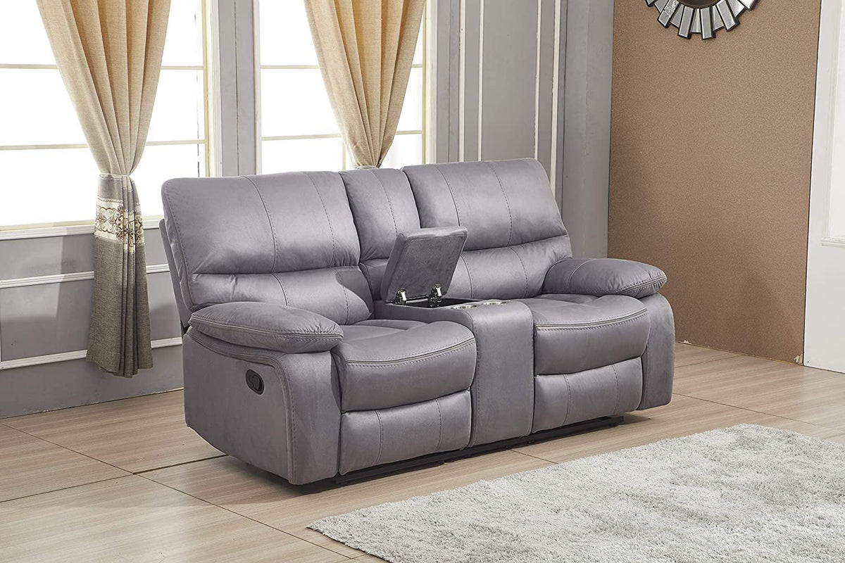 Microfiber Reclining Sofa and Loveseat Z549130