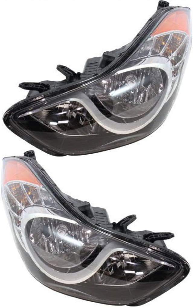 Passenger Side Headlight Assembly for Hyundai Elantra 2011 2012 2013 Sedan Y12609