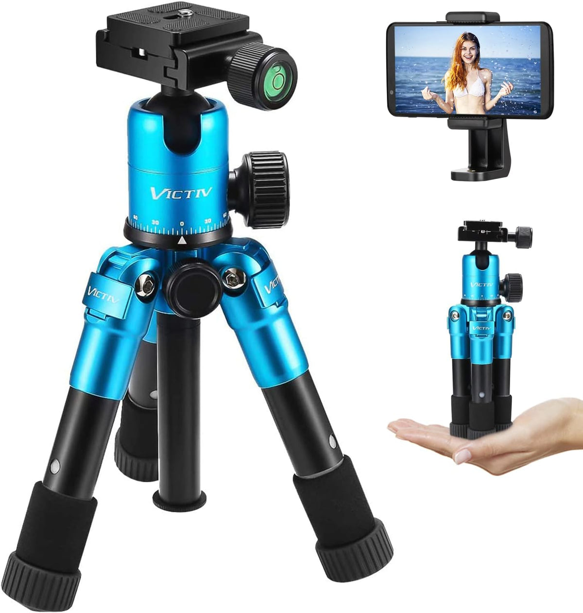 20 inch Aluminum Tabletop Tripod with 360 Degree Ball Head, Pack of 2 S514091