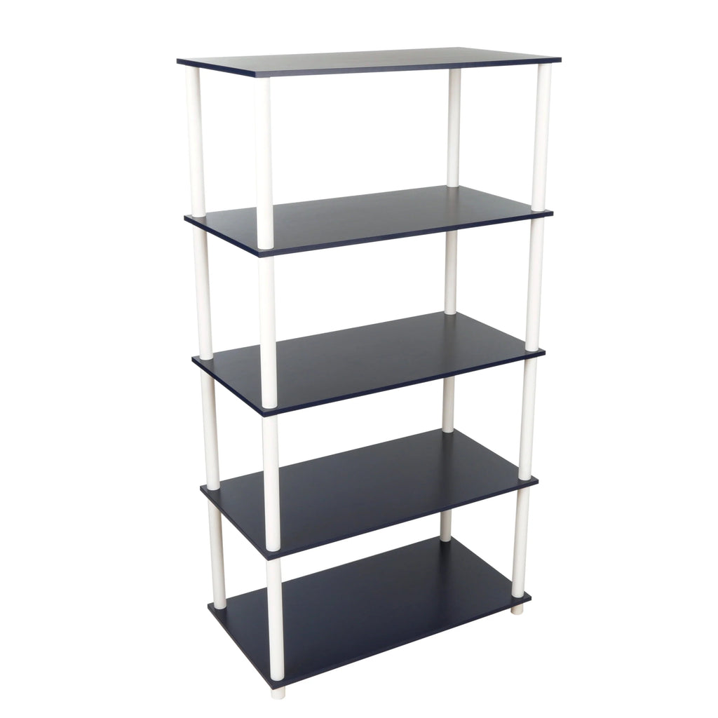 White 5-Shelf Storage Bookcase K51433