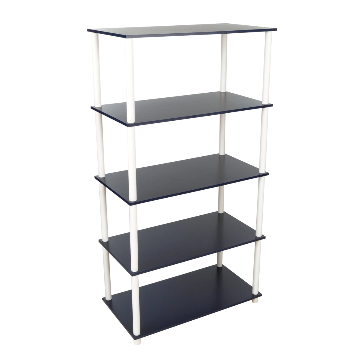White 5-Shelf Storage Bookcase K51433