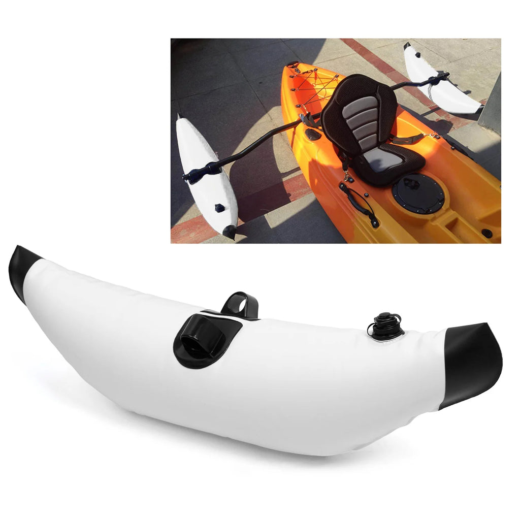 Blue/Yellow PVC Inflatable Kayak Stabilizer Float I3041