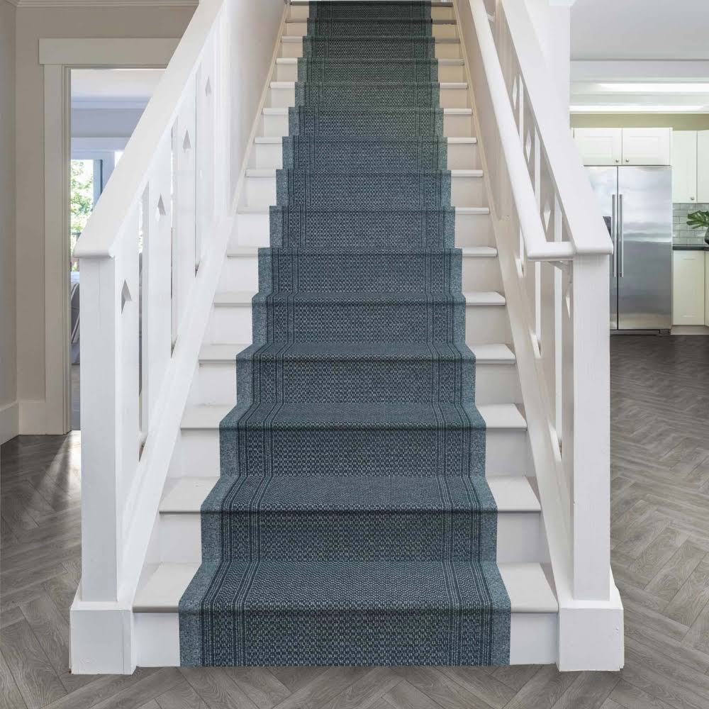 Aztec Gray Stair Carpet Runner I8491