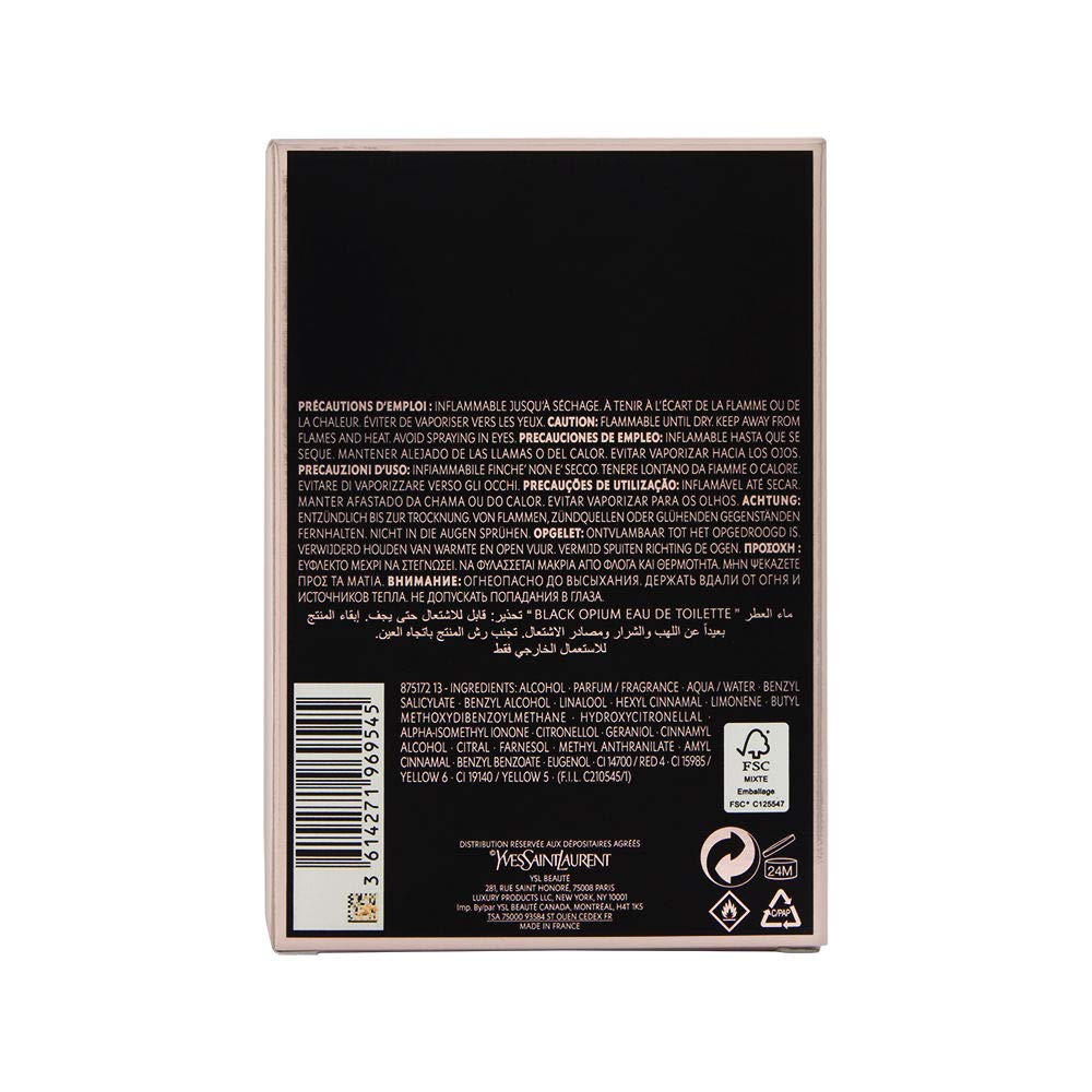 Black Opium Women's Eau de Toilette Spray, 3 Fl Oz Z900