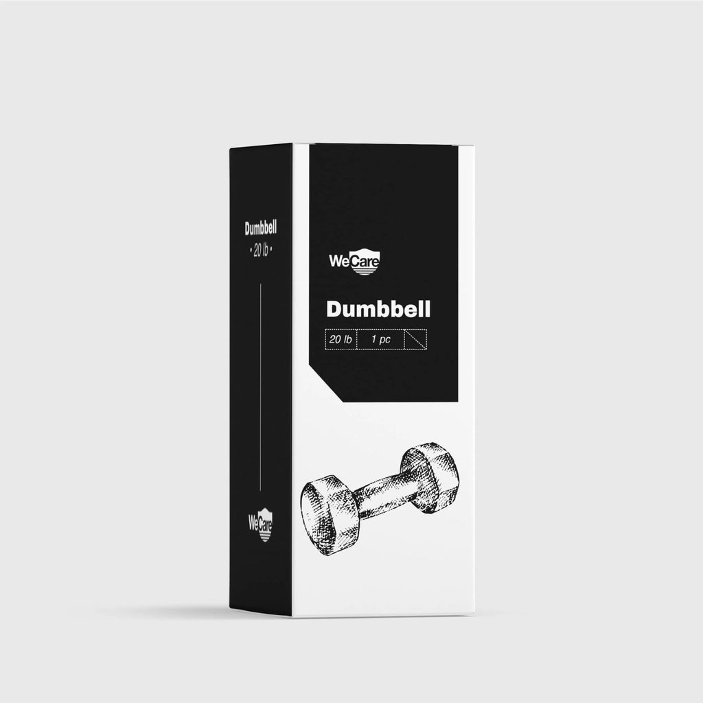 20lb Rubber Chrome Dumbbells Pair J1648