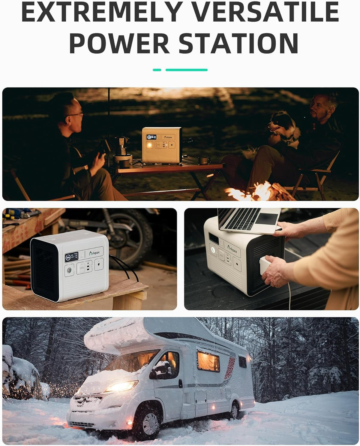 1051Wh 1200W Pure Sine Wave Portable Power Station P11678