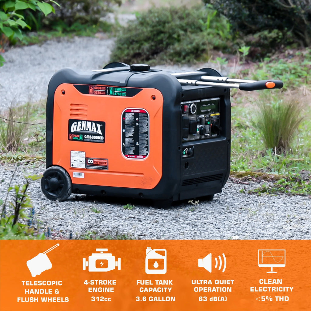 6000W Dual Fuel Portable Inverter Generator with Remote/Electric Start K56957