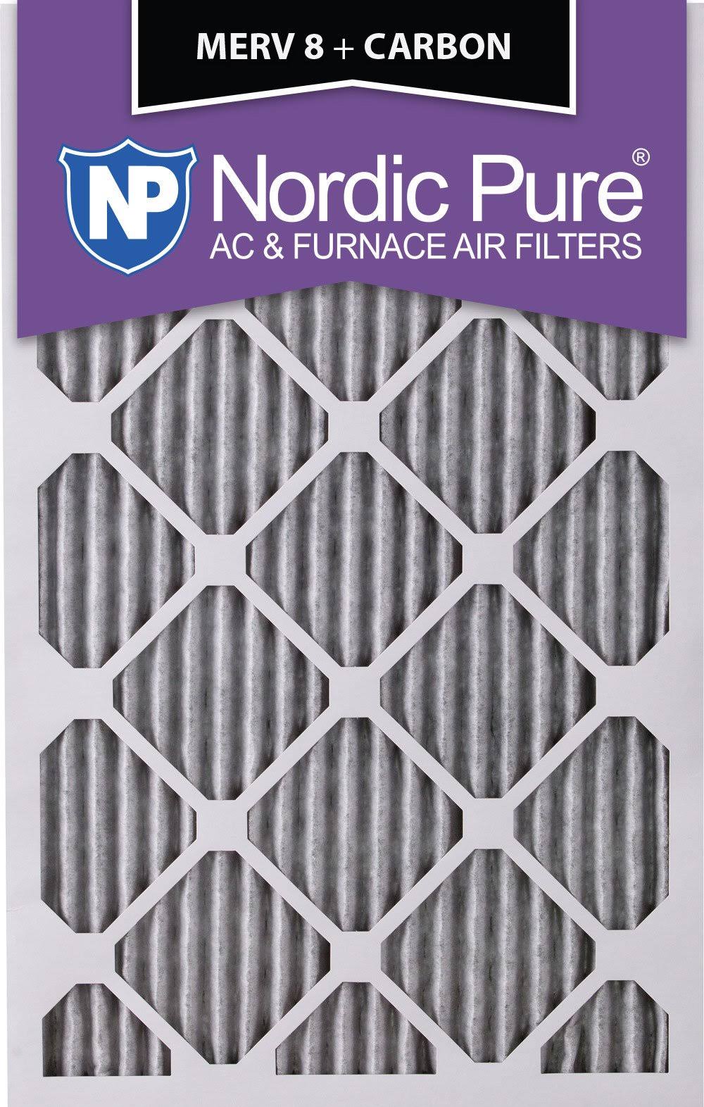 16x20x1 MERV 8 Pleated Carbon Air Filters 6 Pack Z9799