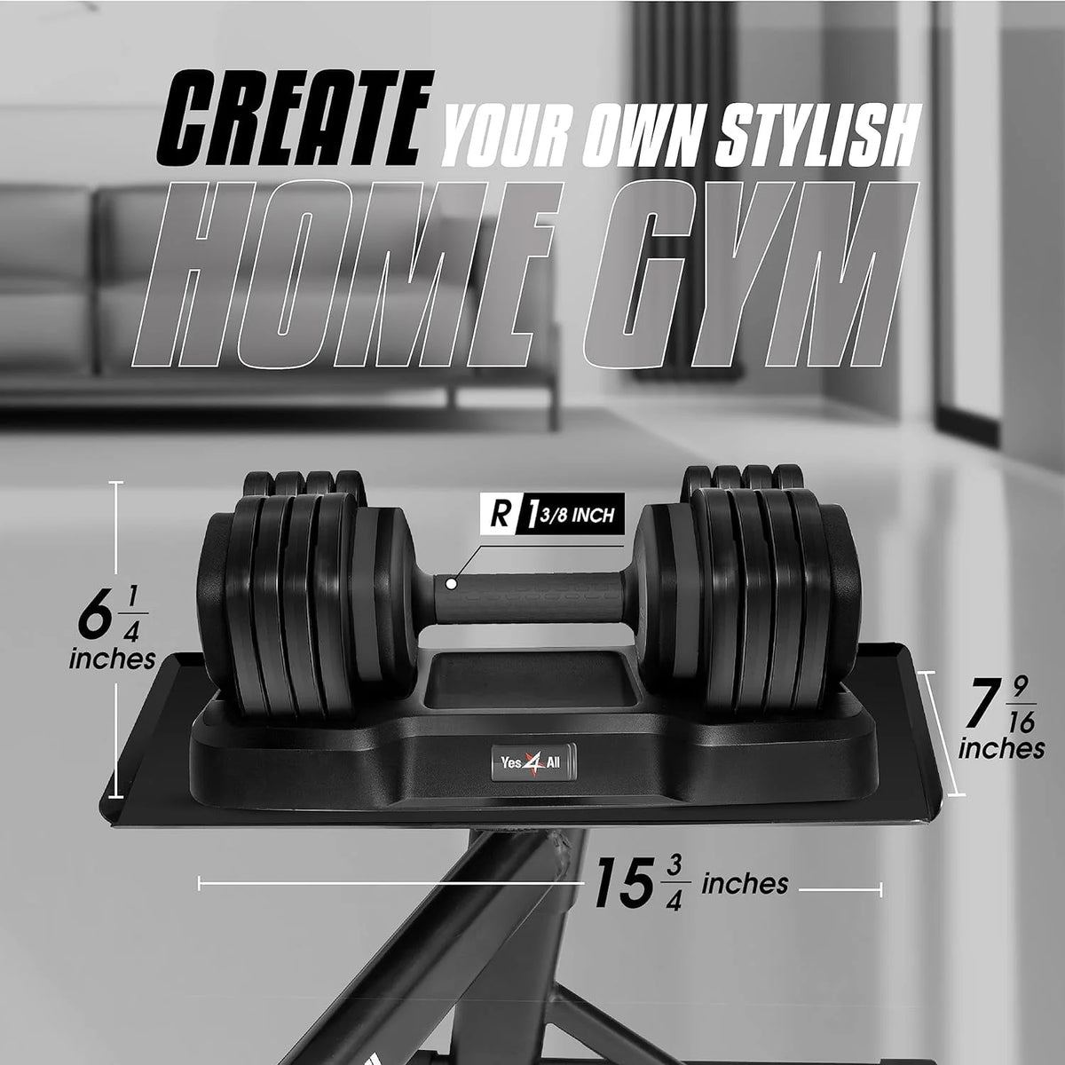 Adjustable Dumbbells 25lb Pair X789