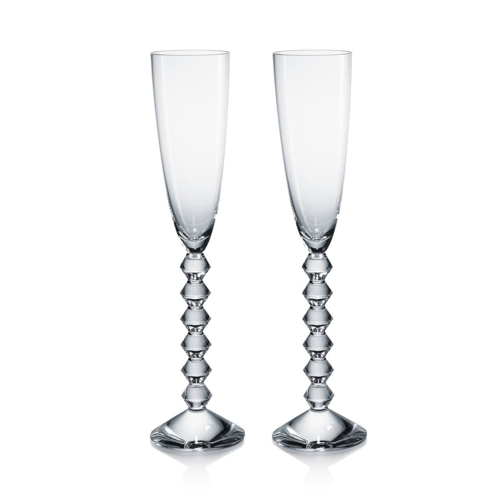 Blue Crystal Flute Set of 2 W193337