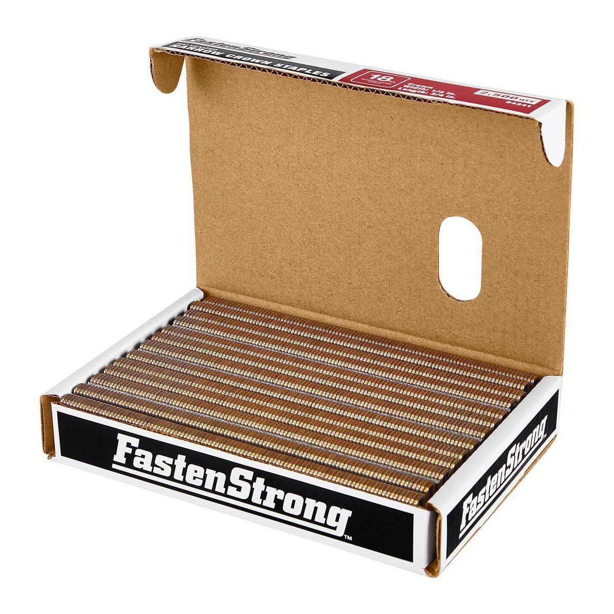 18 GA 1/4 in. Crown 3/4 in. Galvanized Staples, 2500 Piece T622691