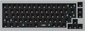 Grey Full Aluminum 65% Hot-Swappable Mechanical Keyboard V75671