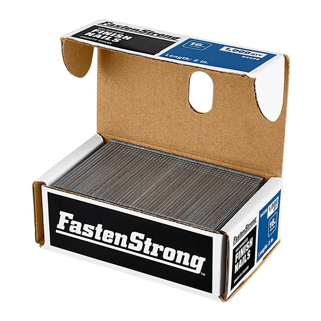 2 in. 16 GA Galvanized Finish Nails, 1000 Piece L5688