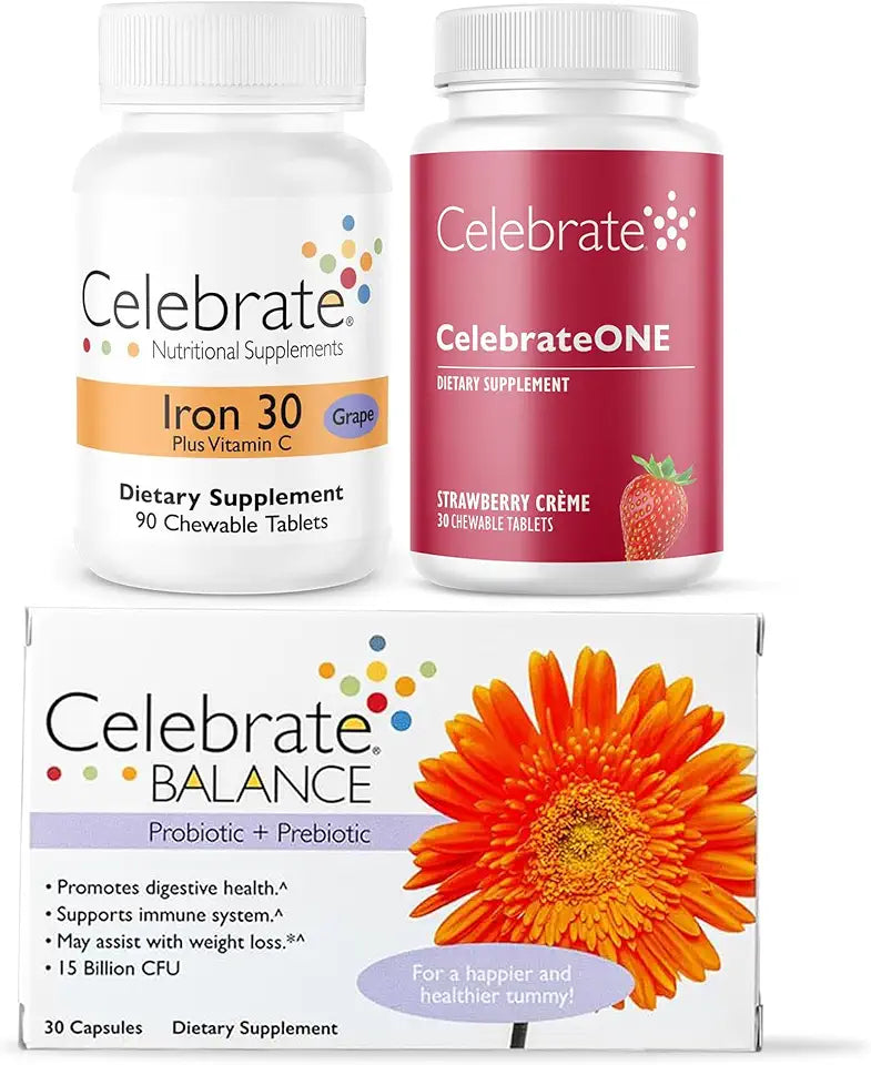 Bariatric Multivitamin, Iron with Vitamin C Chewables & Probiotic Prebiotic Bundle D9178