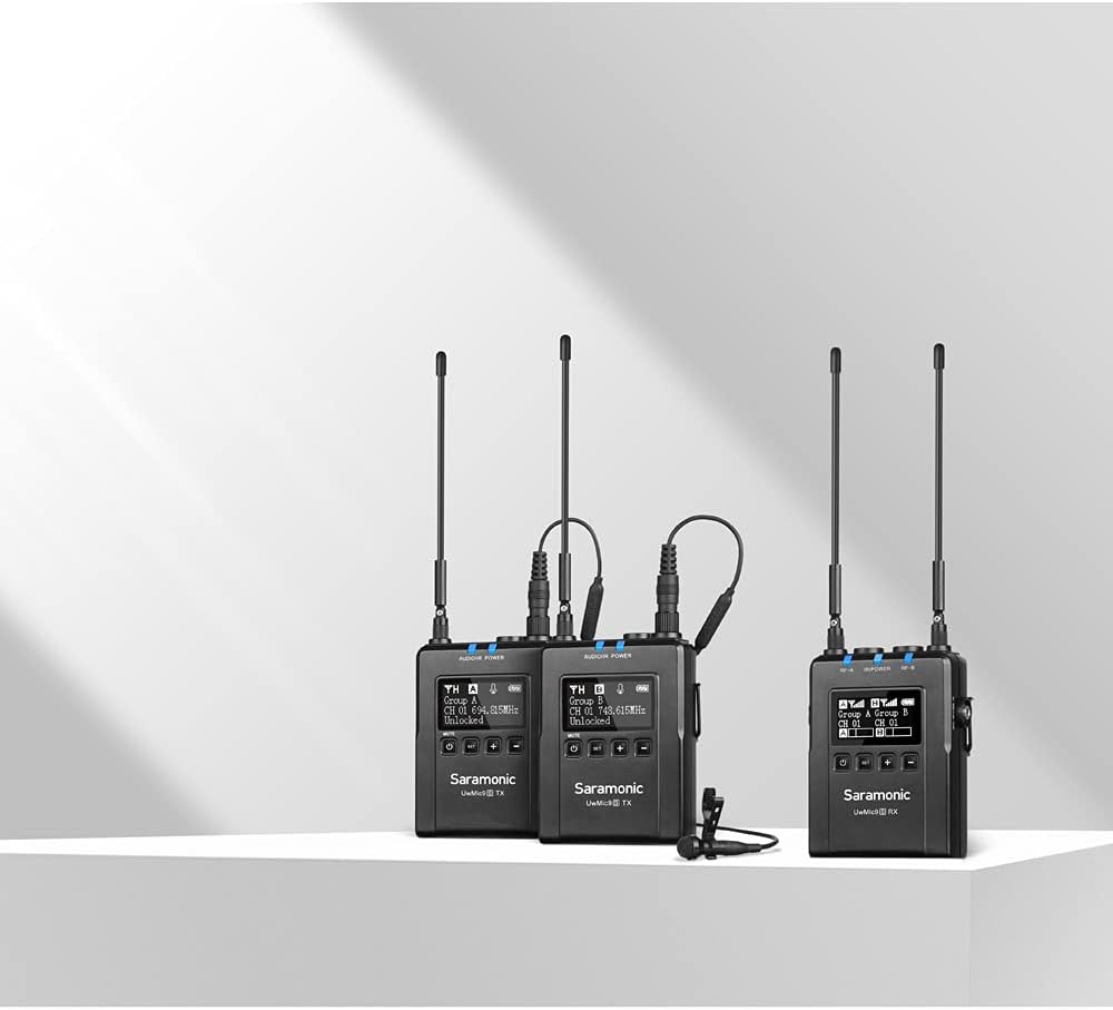 2-Person Wireless UHF Lavalier System with Dual Camera-Mount Receiver F872400