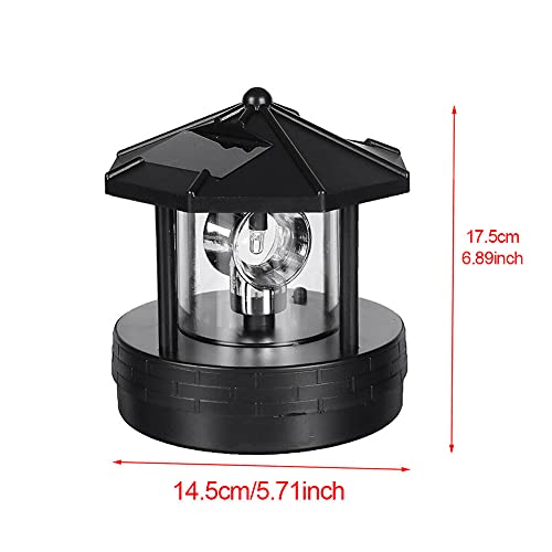 Black Rotatable Waterproof Solar Lights J6257