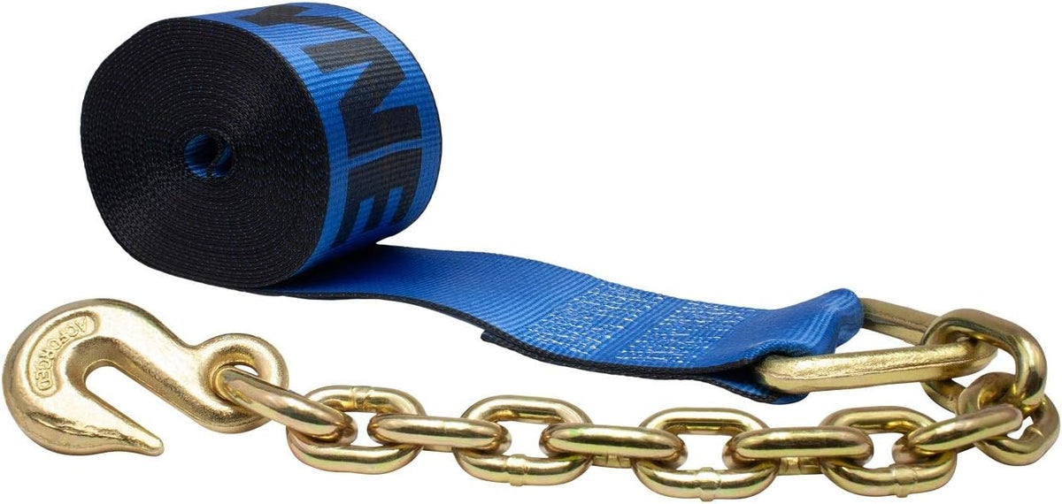 4 Pack 4 in. x 30 ft. Winch Strap with Chain Anchor R350605