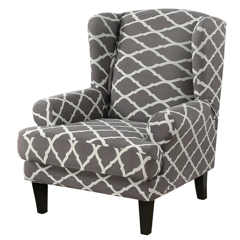 2-Piece Wing Chair Slipcover U545509
