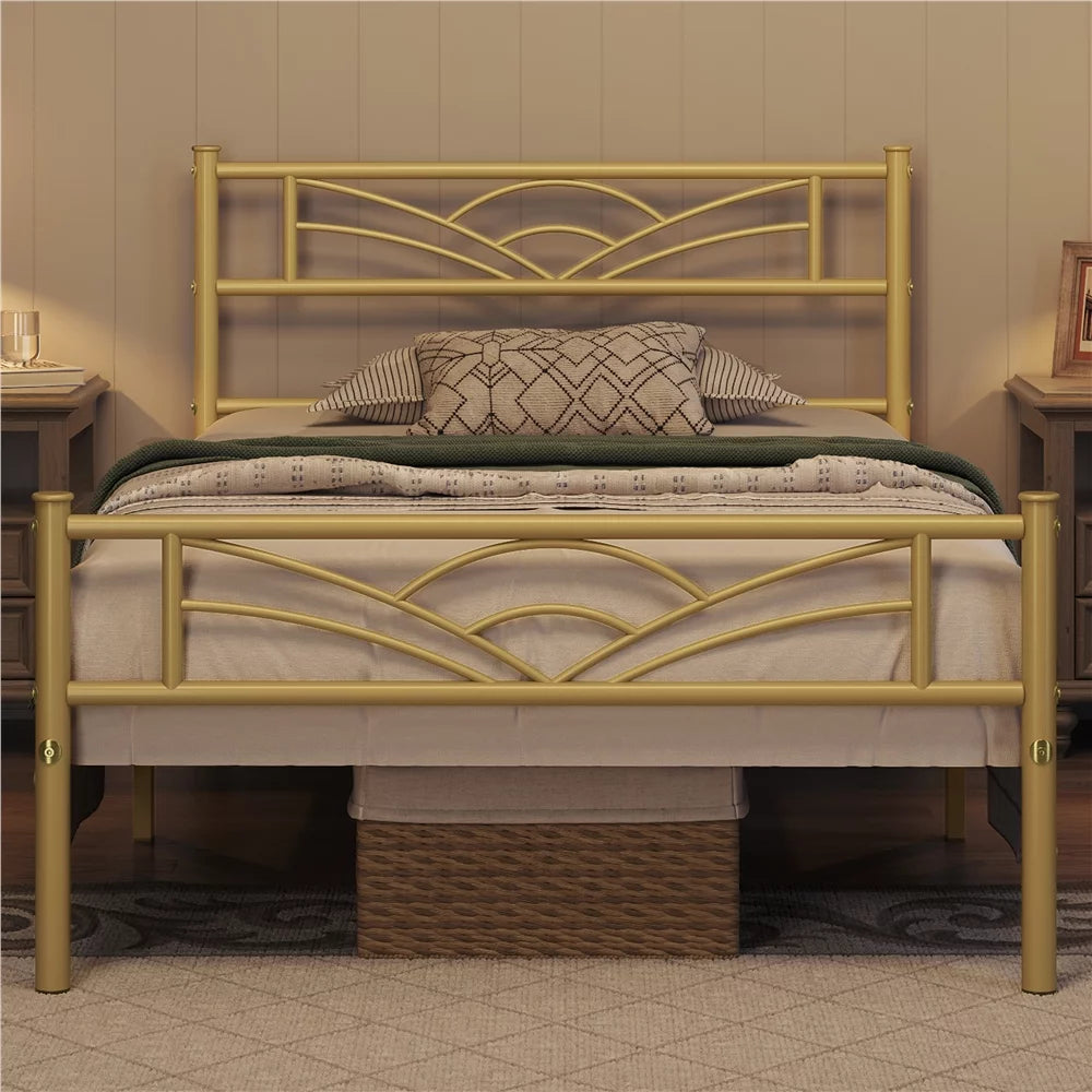 Queen Black Metal Bed B436