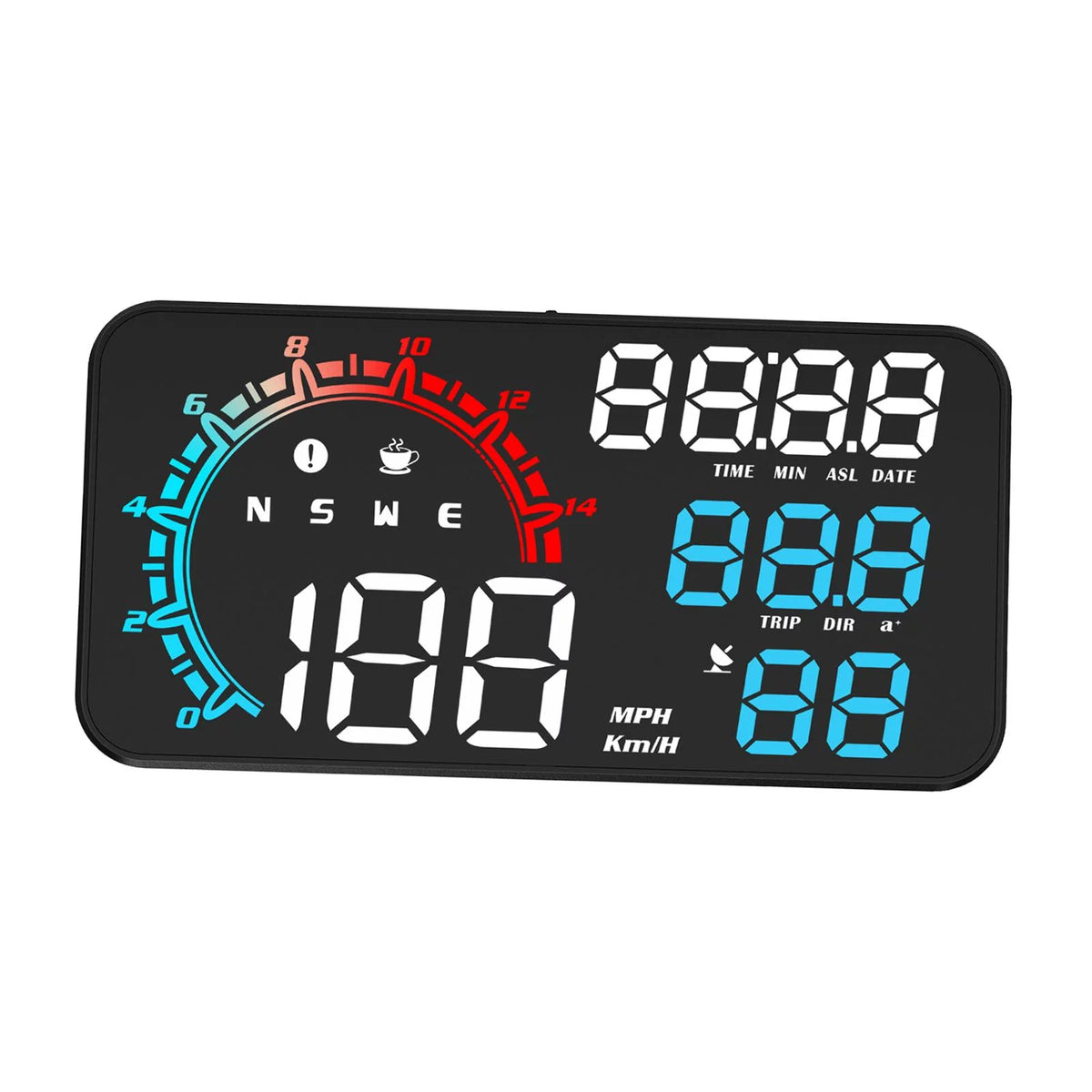 Universal Car HUD Speed Mileage Display E638433
