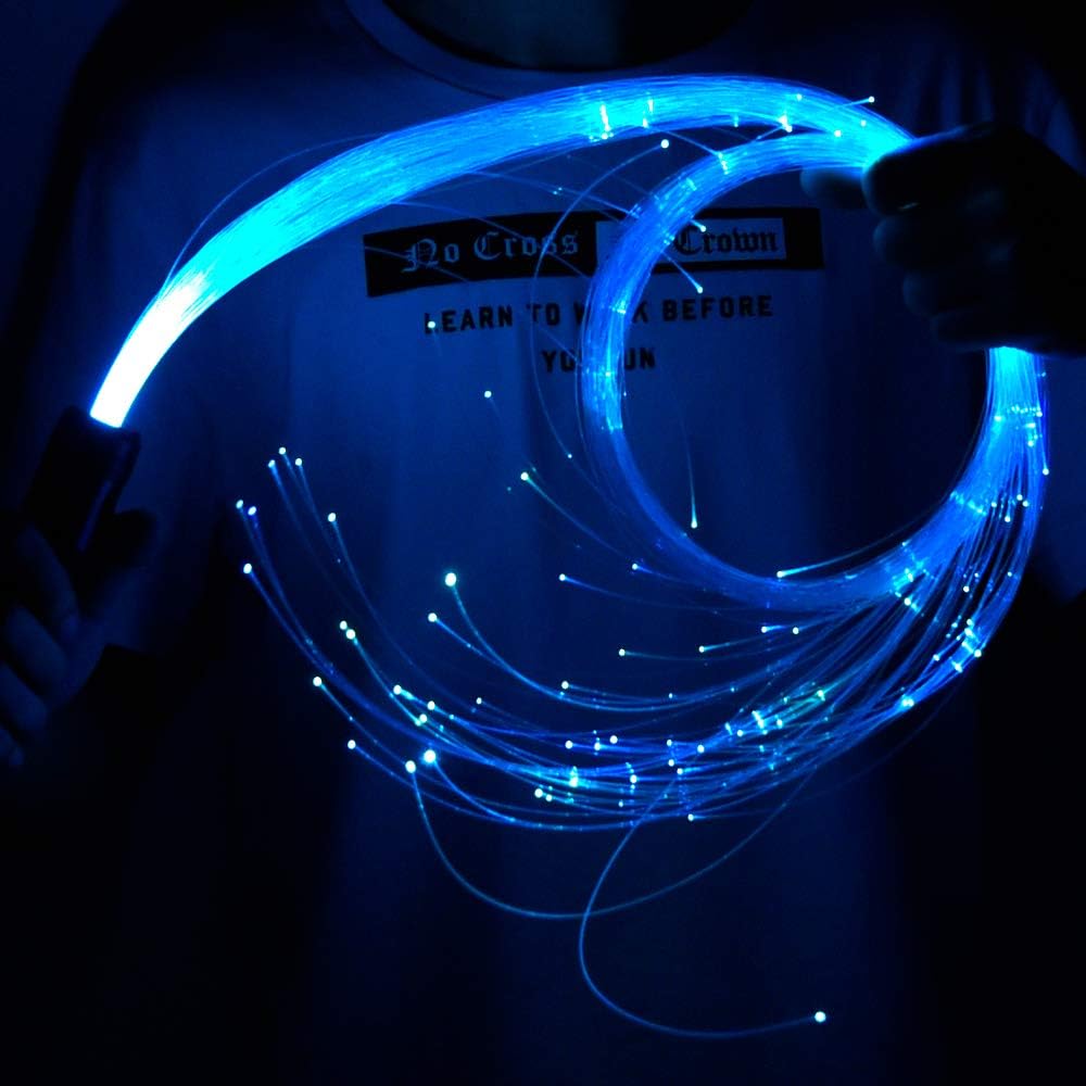 Fiber Optic Whip 10 Colors 40 Effect Modes Pack of 2 H5559