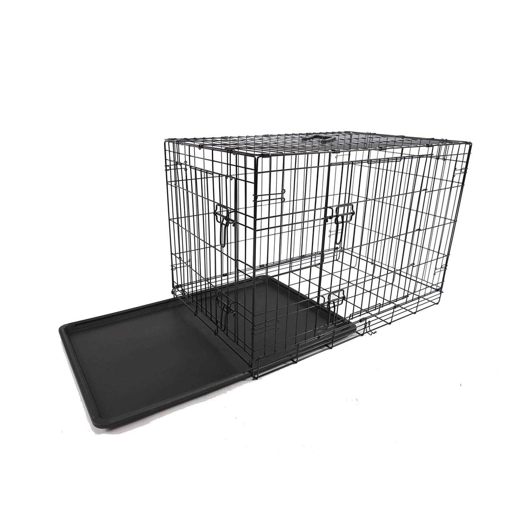 2-Door Folding Dog Crate S4315
