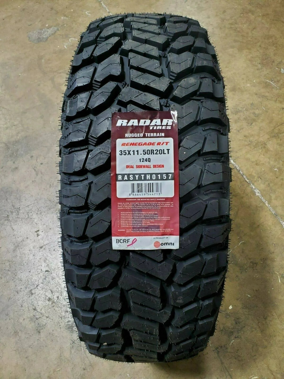 35x11.50R20LT 10PLY 124Q Load E Tire R720981