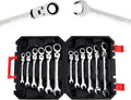 12PCS Metric Combination Ratcheting Wrench Set with Organizer Box H46499