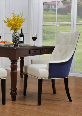 Button Tufted PU Leather Dining Side Chair X2842