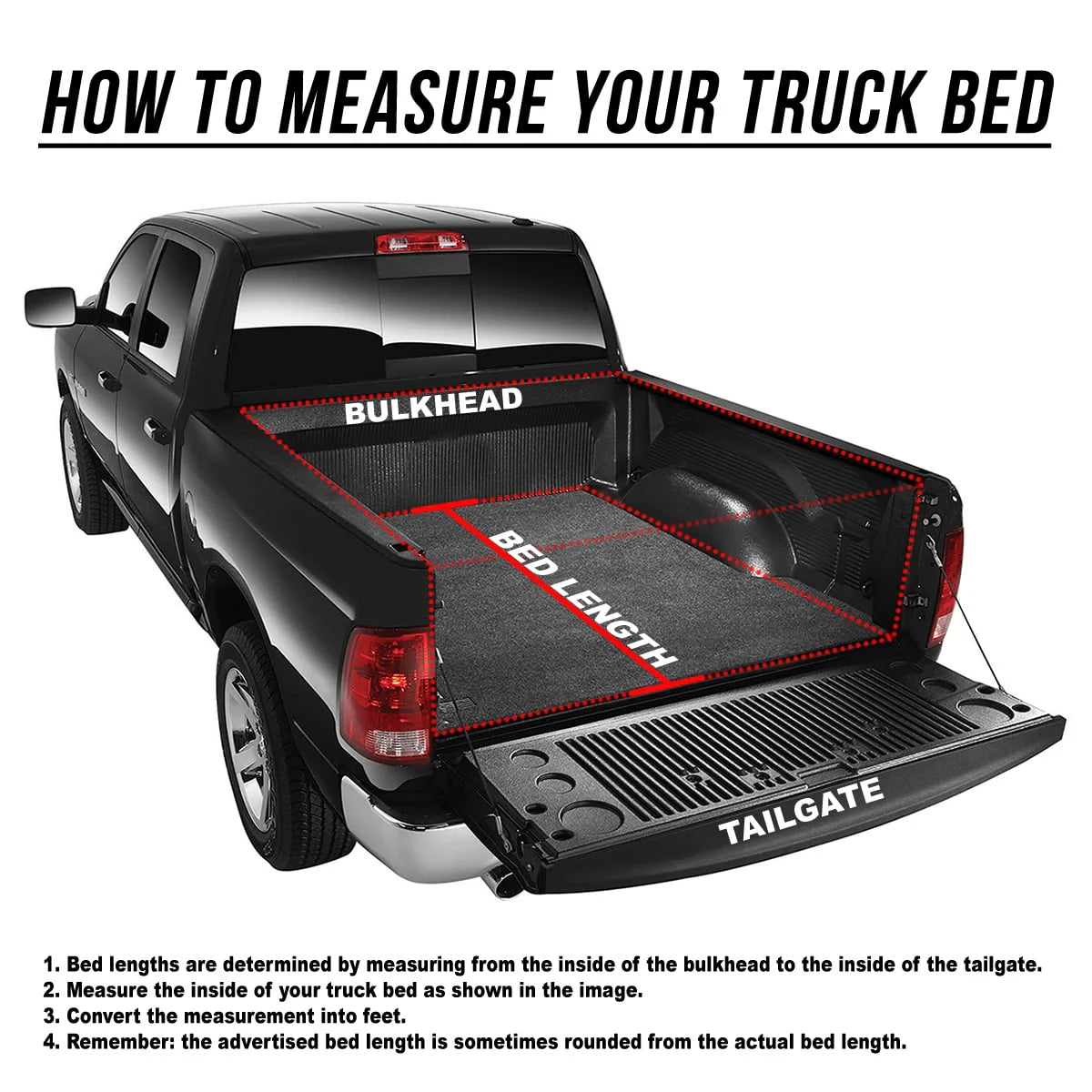 Adjustable Tri-Fold Soft Top Tonneau Cover E59356