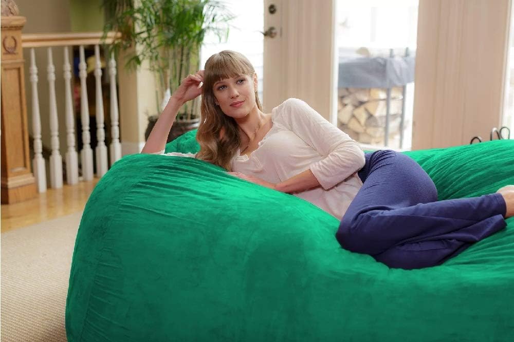 Large Ultra Plush Bean Bag Sofa with Microsuede Cover D645