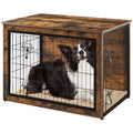 27.5'' Wooden Dog Crate Furniture with Cushion W20329