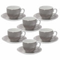 Beige Cup & Saucer Set of 6 A54339