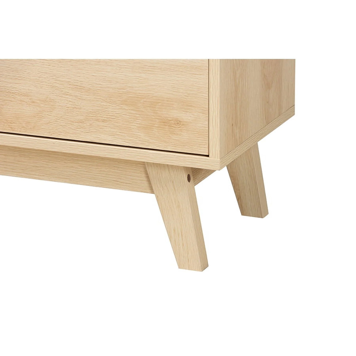 Oak Brown Finished Wood Bookshelf M571
