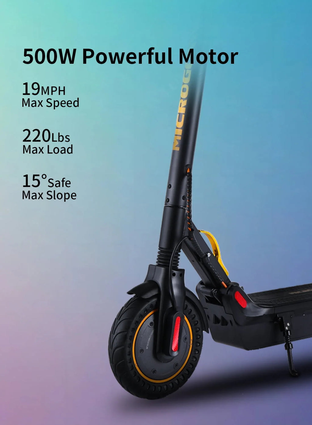 500W Motor 10 Honeycomb Tires Foldable Electric Scooter P891