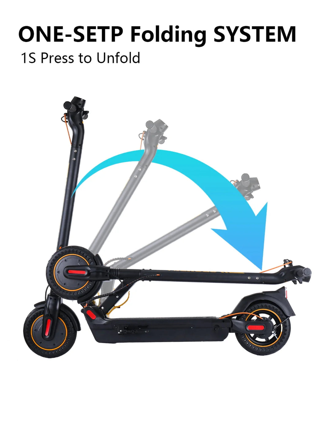 500W Motor 10 Honeycomb Tires Foldable Electric Scooter P891