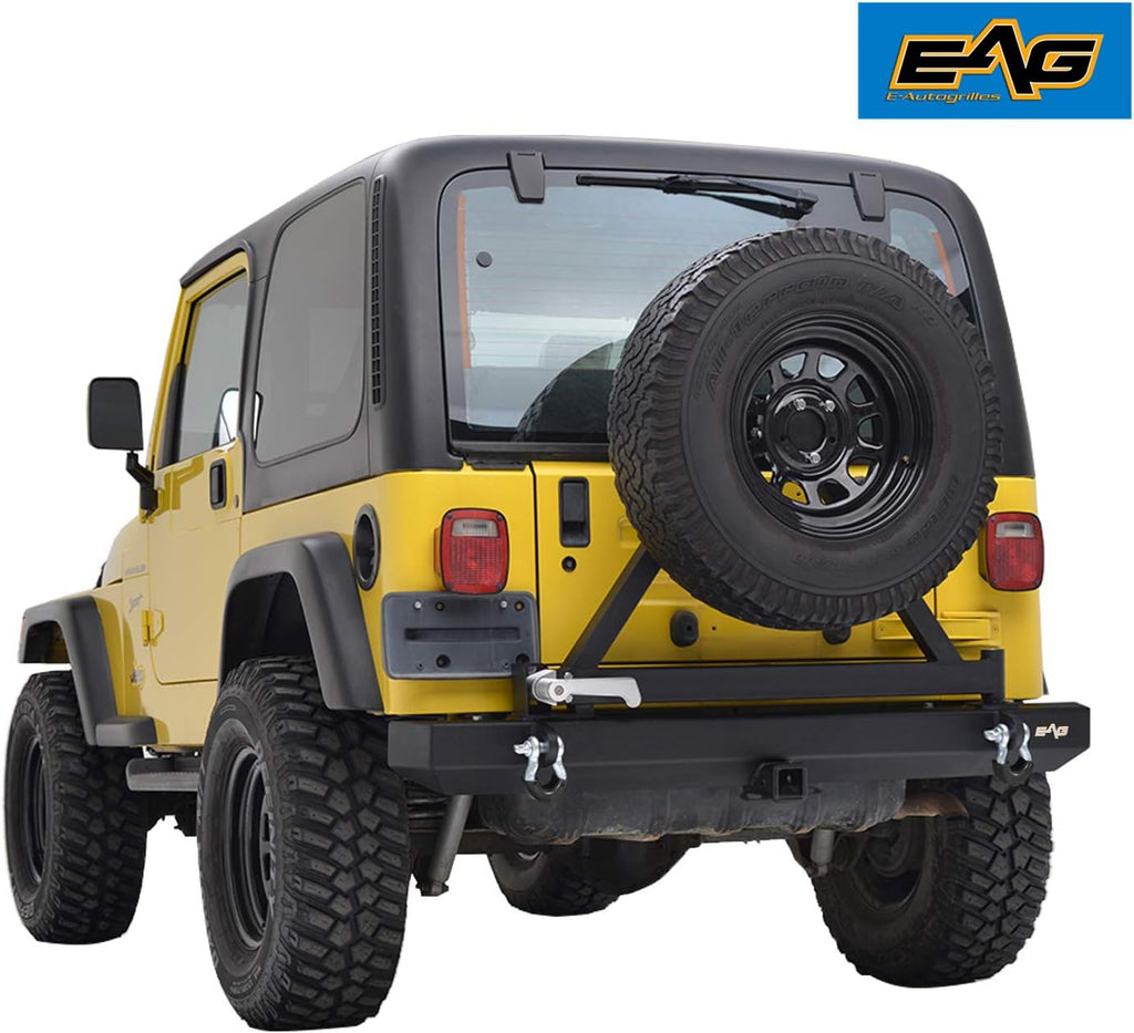 Rear Bumper with Tire Carrier and Hitch Receiver for Wrangler H5298
