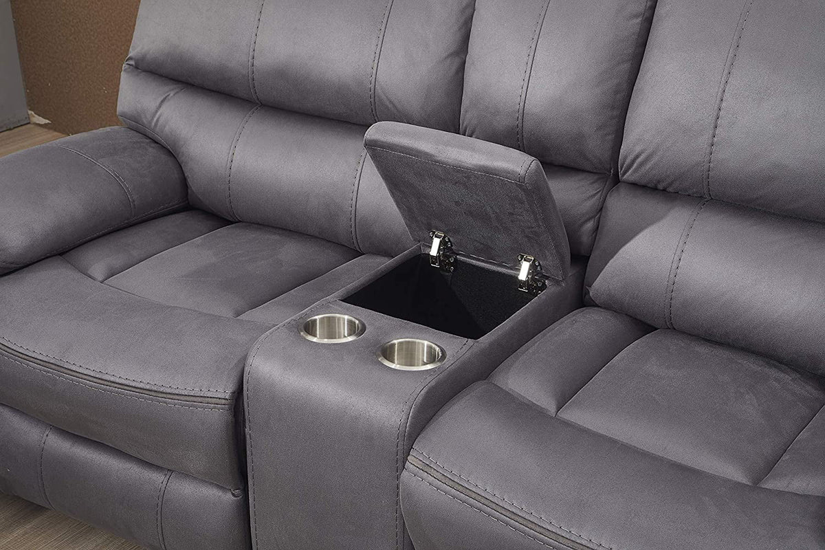 Microfiber Reclining Sofa and Loveseat Z549130