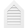 Peaked Top Surface Mount PVC Gable Vent 7/12 Pitch A2486
