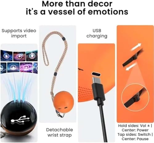 3D Video Crystal Ball with Digital Display J80104