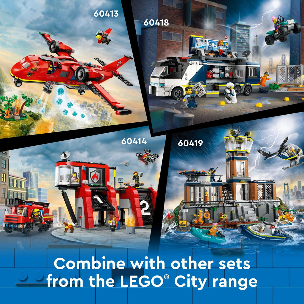 Police Truck Toy with Quad Bike and Minifigures D937