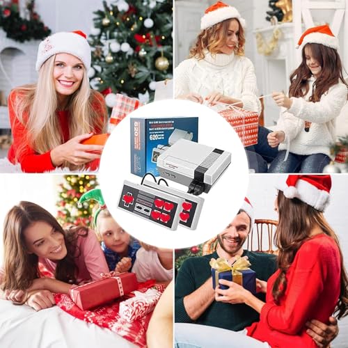 Grey Retro Game Console with 620 Classic Games T11748