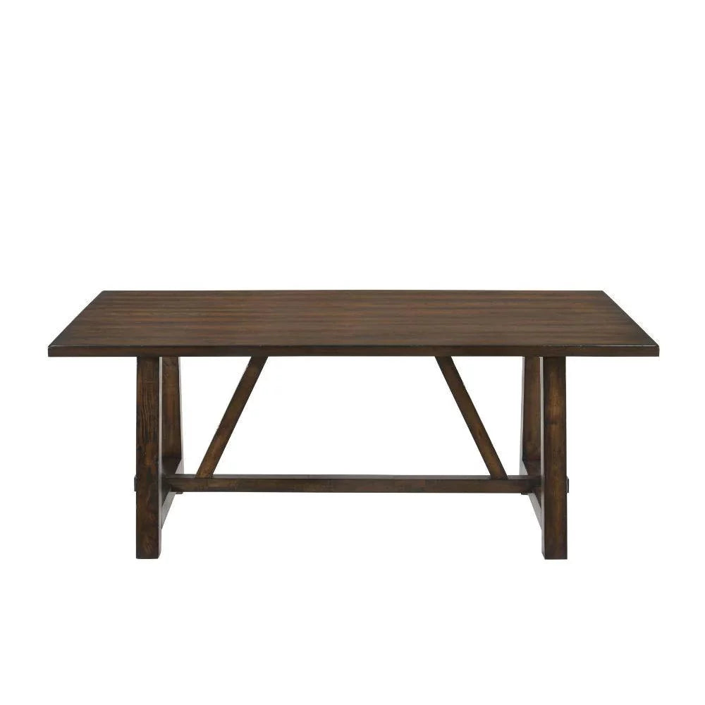 Dark Oak Dining Table with 6 Chairs D5895
