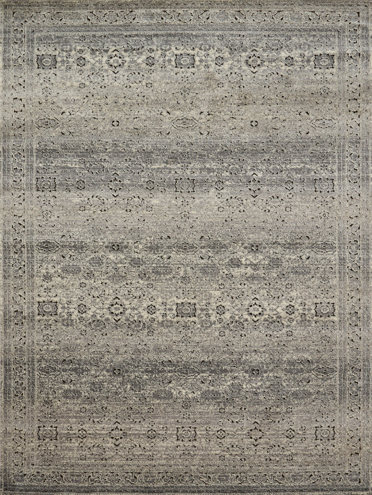 Grey Charcoal Rug F6814