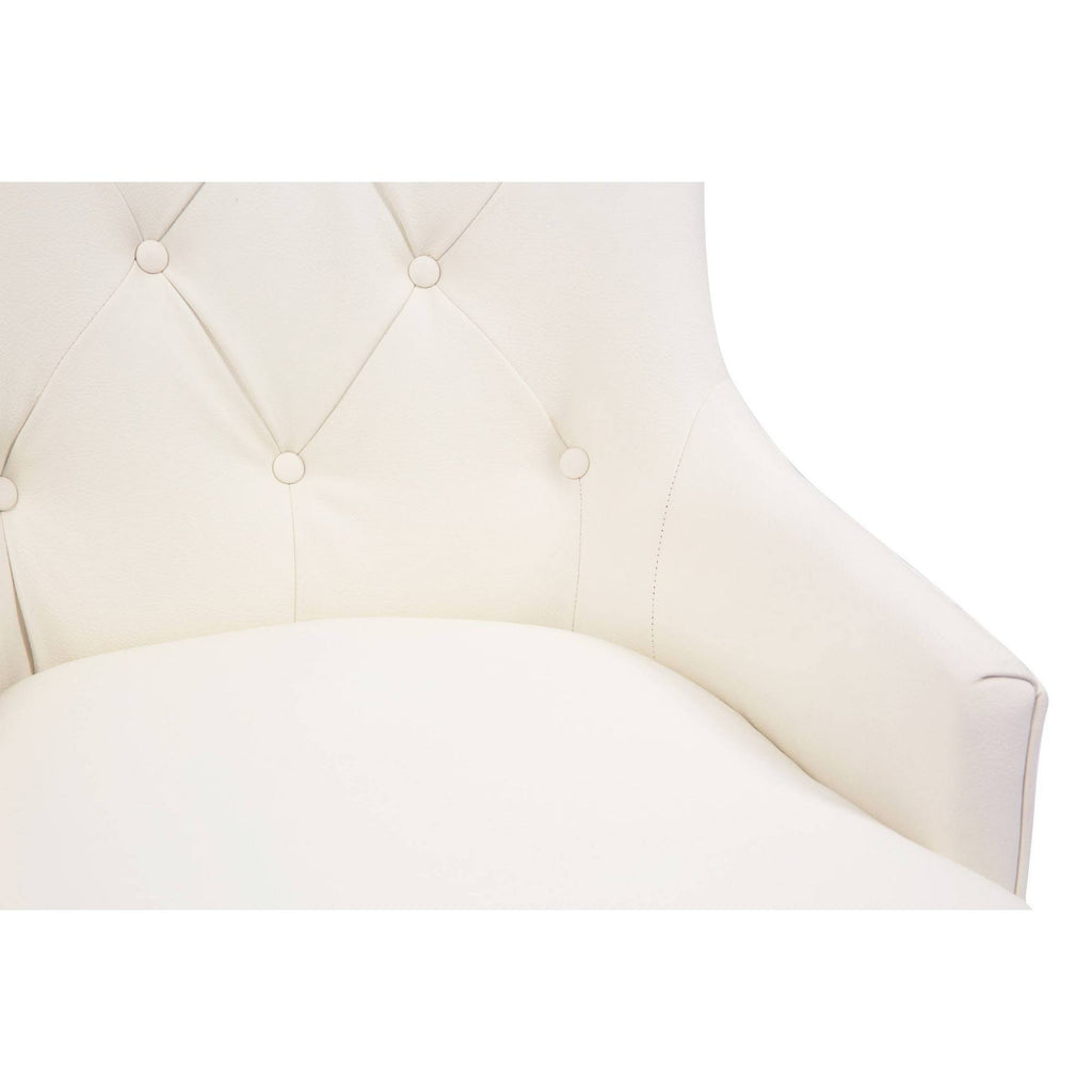 Button Tufted PU Leather Dining Side Chair X2842
