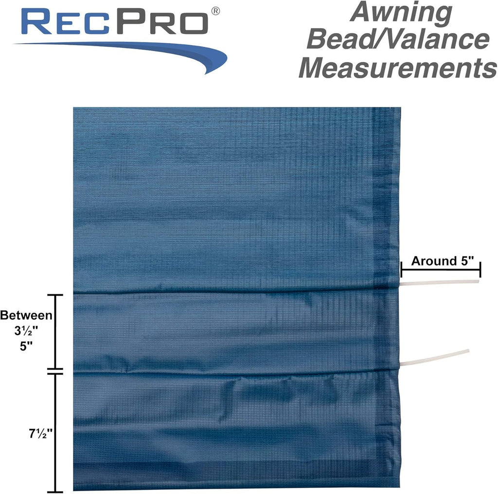 13 Foot Blue RV Awning Fabric Replacement F6109